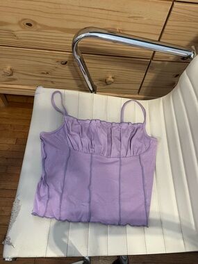 Lilac Ruched Bust Spaghetti Strap Cami - Women